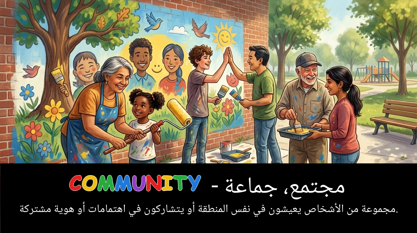 Arabic Illustration for community